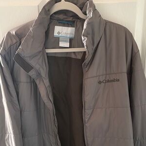 Columbia Men's Taupe/Gray Packable Puffer Jacket